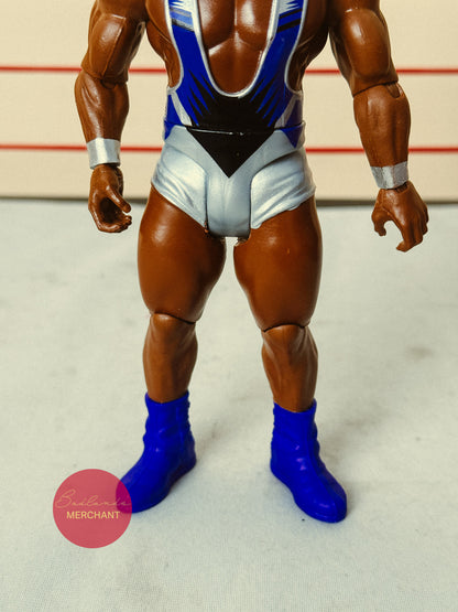 WWE Big E Basic Figure Mattel Blue Shoes