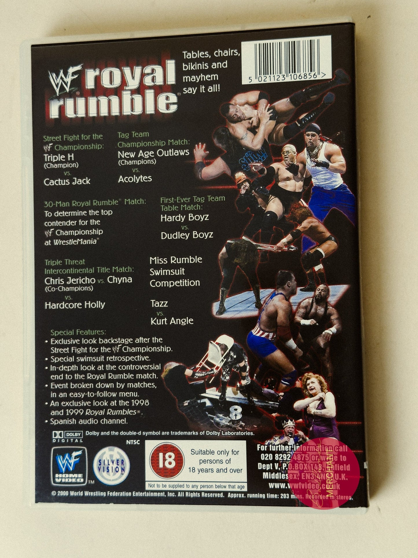 WWE Royal Rumble 2000 DVD Attitude Era UK Release