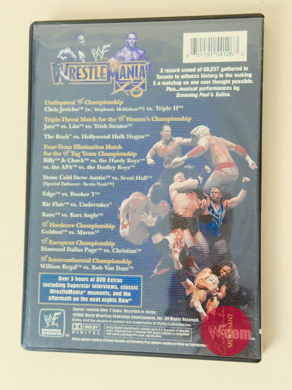 WrestleMania 18 DVD, 2002 WWE Wrestlemania X8