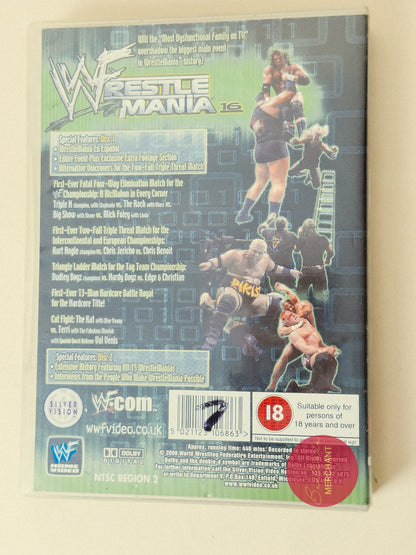 WWE Wrestlemania 16 DVD 2000 UK Release