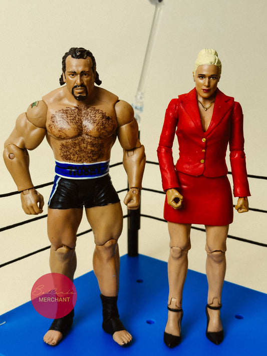 WWE Mattel Basic Battle Pack Lana and Rusev Figures