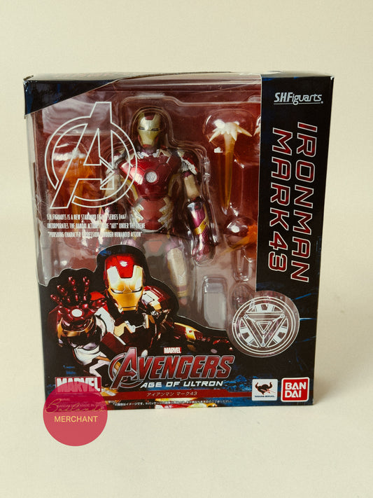 Bandai SH Figuarts Mark43 Iron Man Marvel Avengers Age Of Ultron Figure