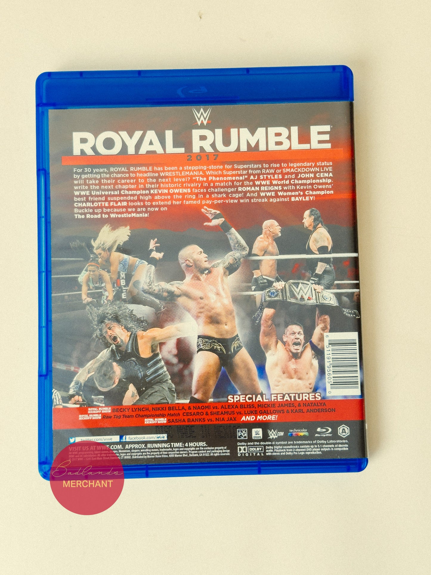 WWE: Royal Rumble 2017 Blu-Ray