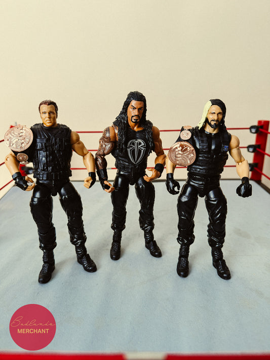 WWE Elite The Shield 3 Pack Seth Rollins Ambrose Roman Reigns