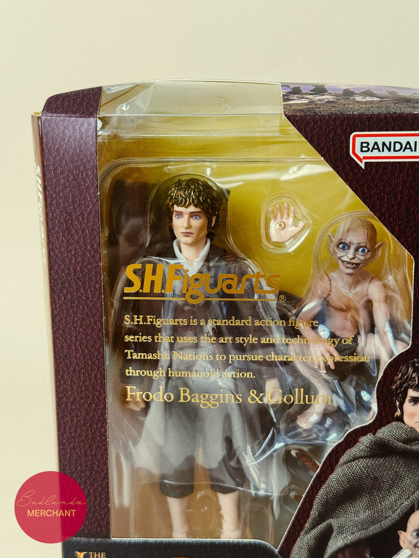 Bandai S.H.Figuarts Frodo Baggins Gollum The Lord of the Rings Fellowship Ring DAMAGED